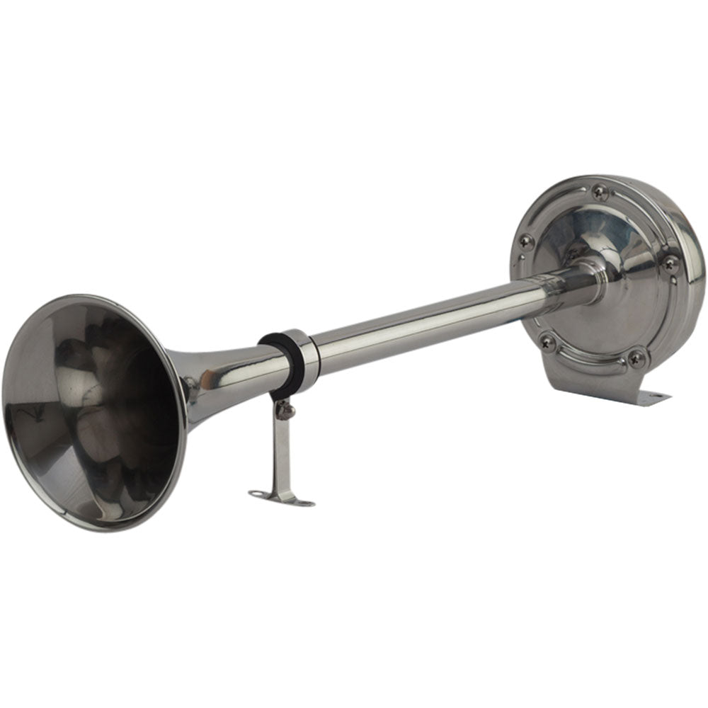 Sea-Dog MaxBlast Stainless Steel Trumpet 12V Horn - Single [431510-1] - Premium Horns from Sea-Dog - Just $74.99! 