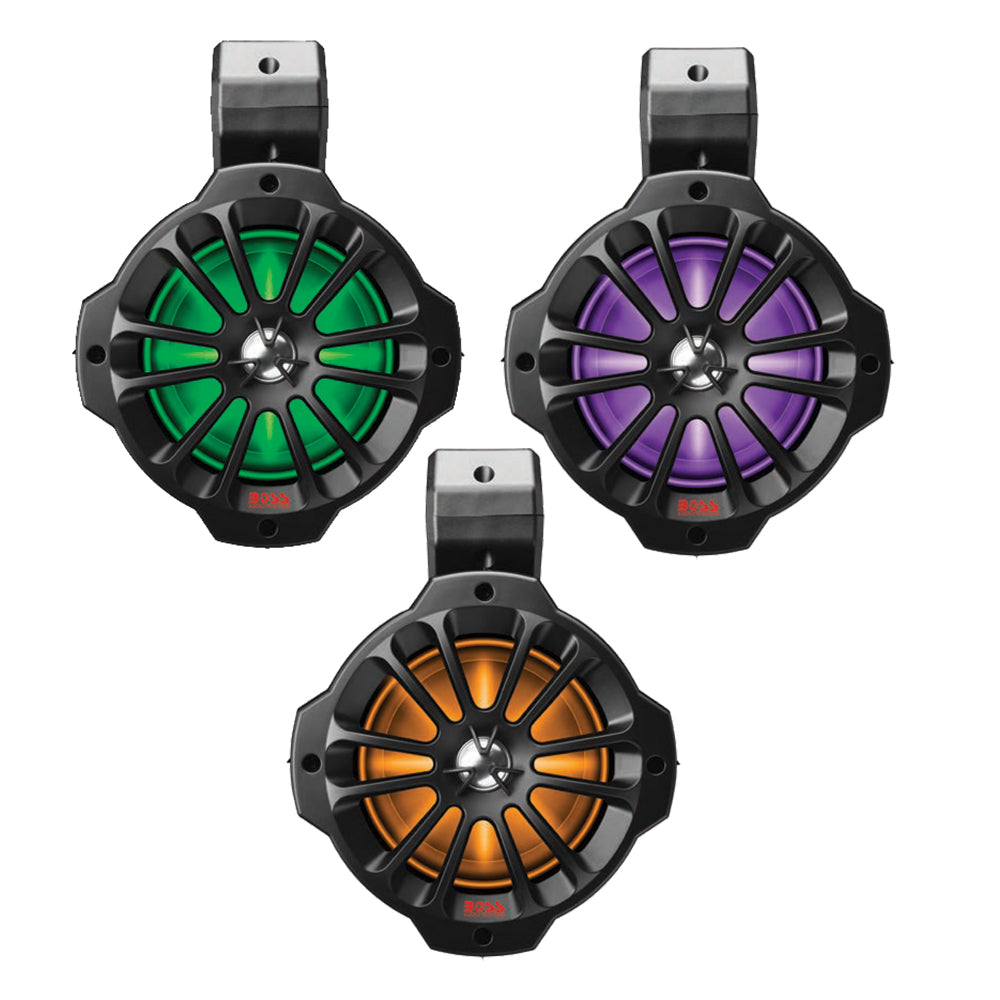 Boss Audio 6.5" B62RGB Amplified RGB Waketower Speakers - Matte Black - 750W [B62RGB] - Premium Speakers - Tower/Soundbars from Boss Audio - Just $368.99! Shop now at Boat Gear Depot