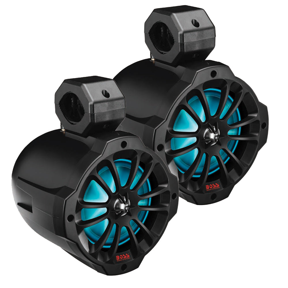 Boss Audio 6.5" B62RGB Amplified RGB Waketower Speakers - Matte Black - 750W [B62RGB] - Premium Speakers - Tower/Soundbars from Boss Audio - Just $368.99! Shop now at Boat Gear Depot