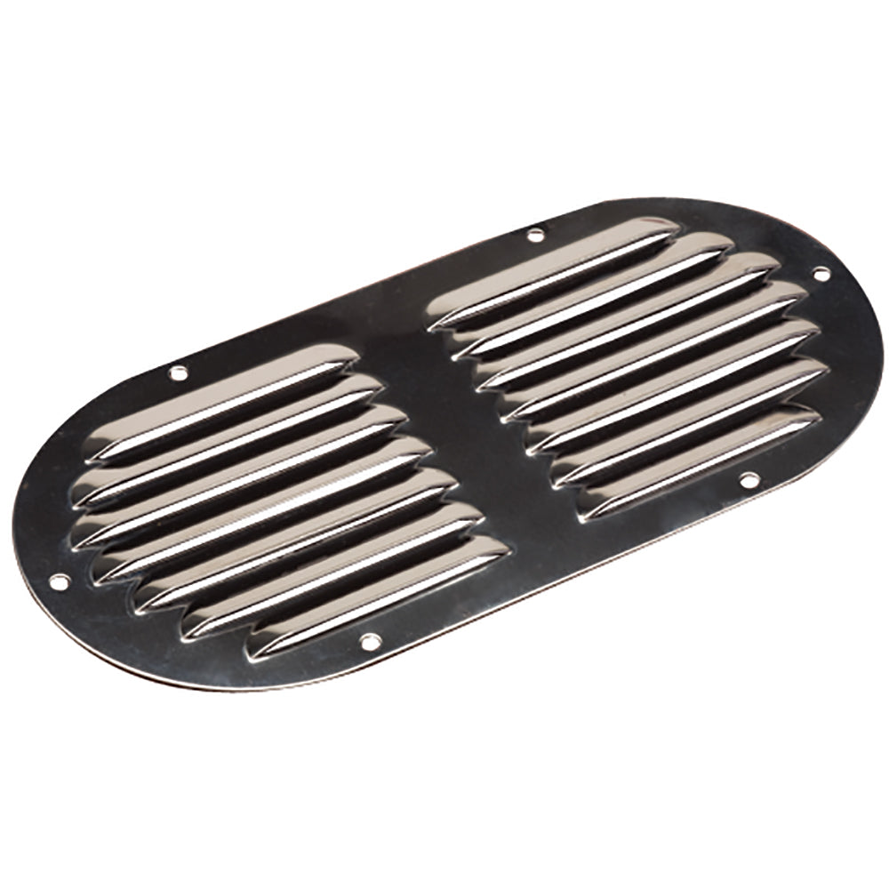 Sea-Dog Stainless Steel Louvered Vent - Oval - 9-1/8" x 4-5/8" [331405-1] - Premium Vents from Sea-Dog - Just $19.99! 