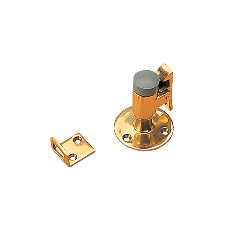 Sea-Dog Door Stop  Catch - Brass - 2" [222712-1] - Premium Latches from Sea-Dog - Just $21.99! 