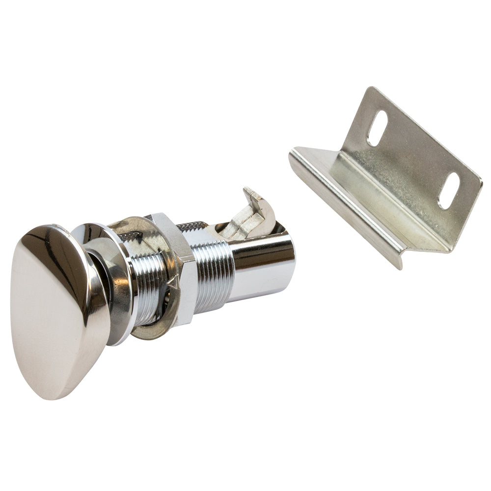 Sea-Dog Push Button Cabinet Latch - Oval [225400-1] - Premium Latches from Sea-Dog - Just $33.99! 