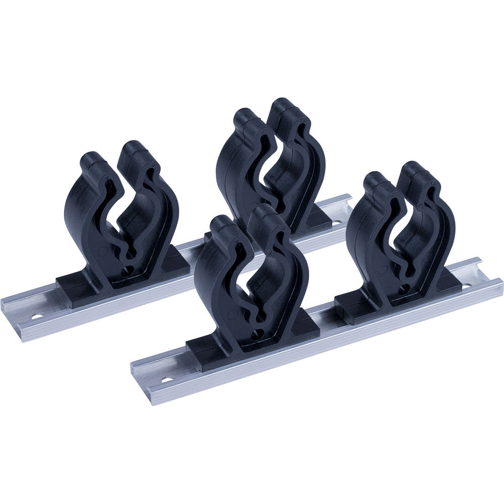 Sea-Dog Track Rod Holder - 7" Tracks - 4 Rod Clips [325044-1] - Premium Rod & Reel Storage from Sea-Dog - Just $12.99! 