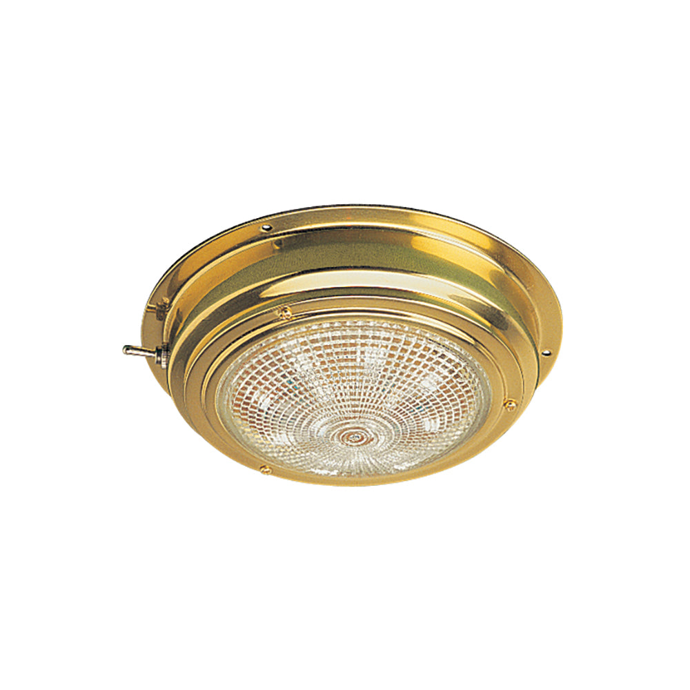 Sea-Dog Brass LED Dome Light - 4" Lens [400198-1] - Premium Interior / Courtesy Light from Sea-Dog - Just $67.99! 