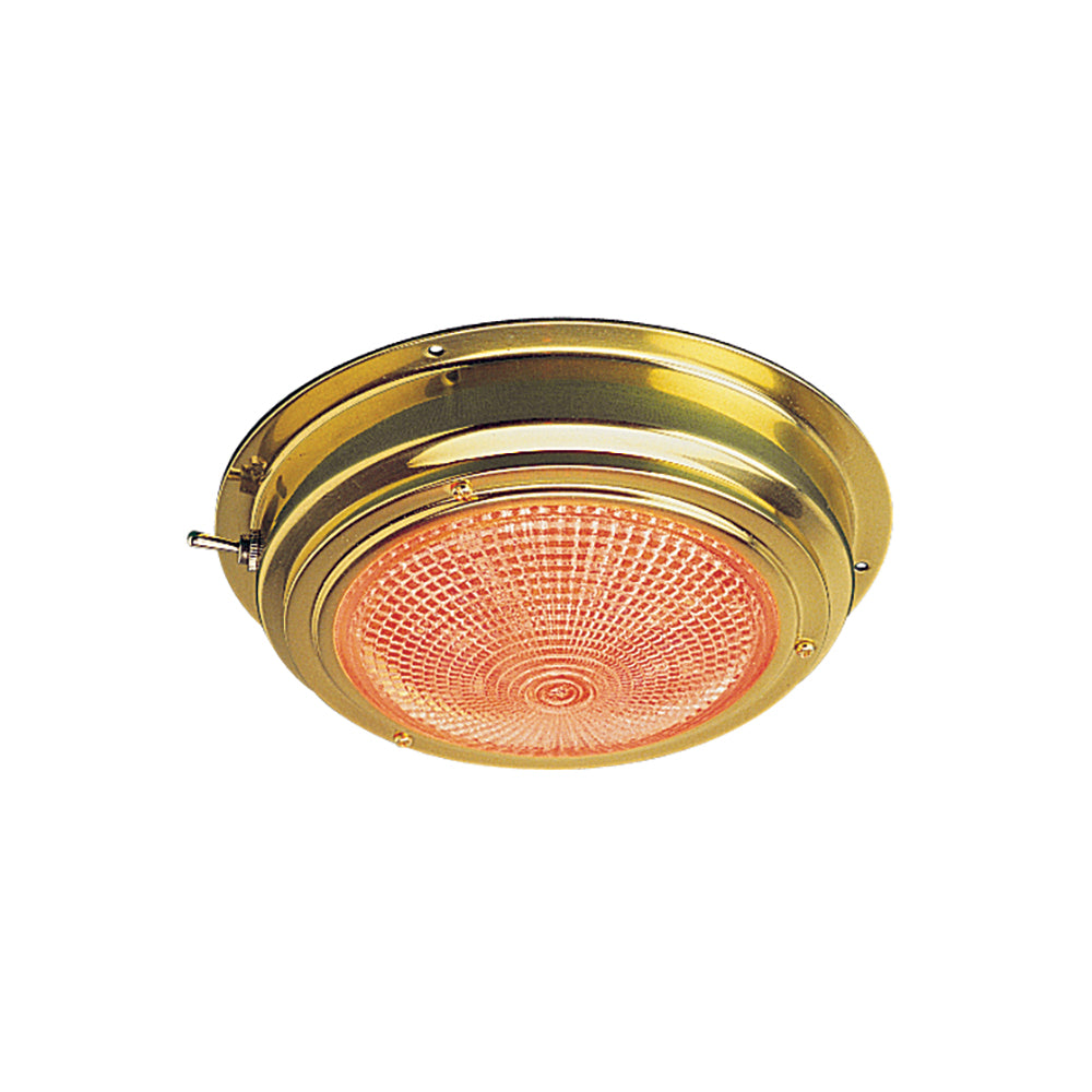 Sea-Dog Brass LED Day/Night Dome Light - 5" Lens [400358-1] - Premium Interior / Courtesy Light from Sea-Dog - Just $87.99! 