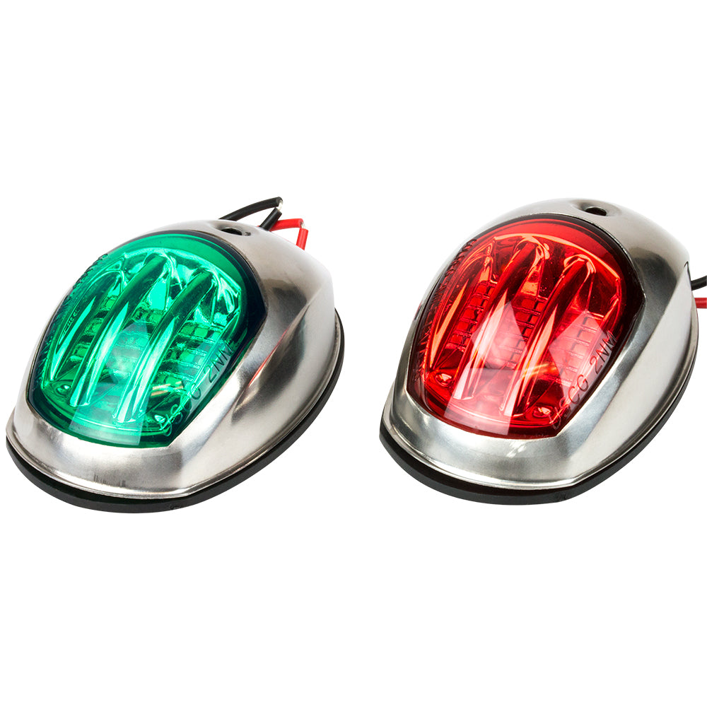 Sea-Dog Stainless Steel LED Navigation Lights - Port  Starboard [400070-1] - Premium Navigation Lights from Sea-Dog - Just $58.99! 