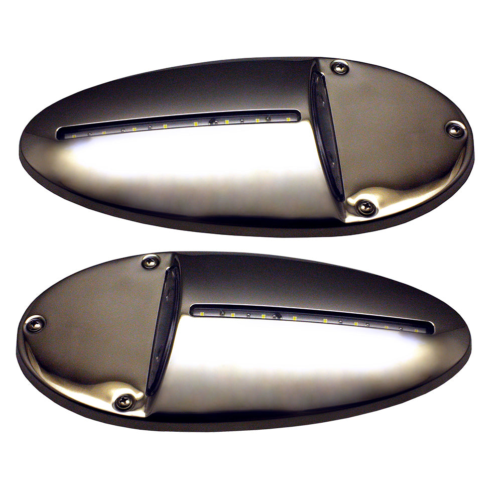 Innovative Lighting LED Docking Light- Mirrored Stainless Steel - Pair [585-0220-7] - Premium Flood/Spreader Lights from Innovative Lighting - Just $281.99! 