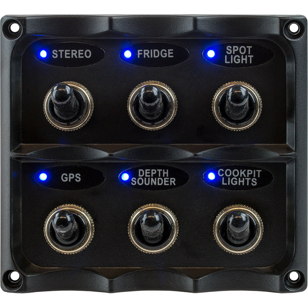 Sea-Dog Water Resistant Toggle Switch Panel [424636-1] - Premium Electrical Panels from Sea-Dog - Just $54.99! 