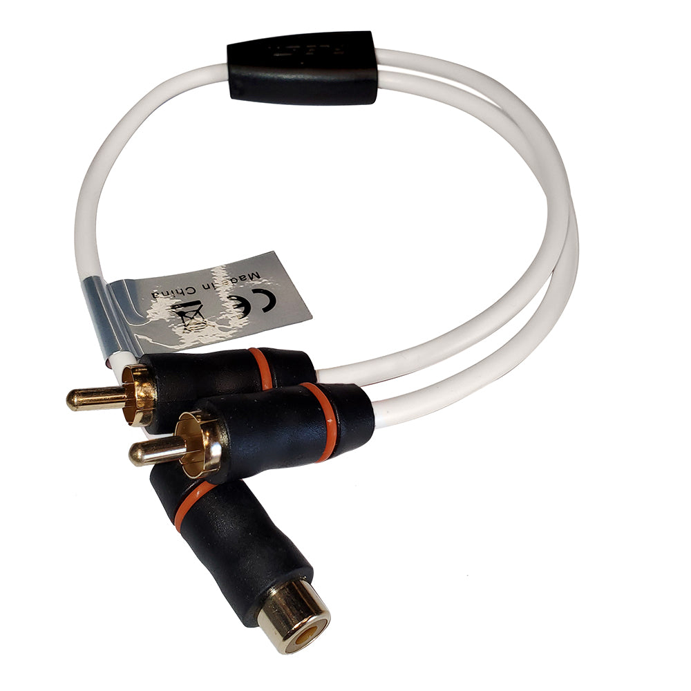 Fusion RCA Cable Splitter - 1 Female to 2 Male - 1 [010-12895-00] - Premium Accessories from Fusion - Just $5.99! 