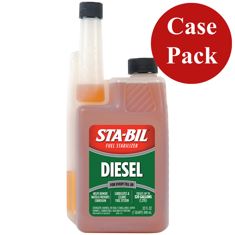 STA-BIL Diesel Formula Fuel Stabilizer  Performance Improver - 32oz *Case of 4* [22254CASE] - Premium Cleaning from STA-BIL - Just $89.99! 