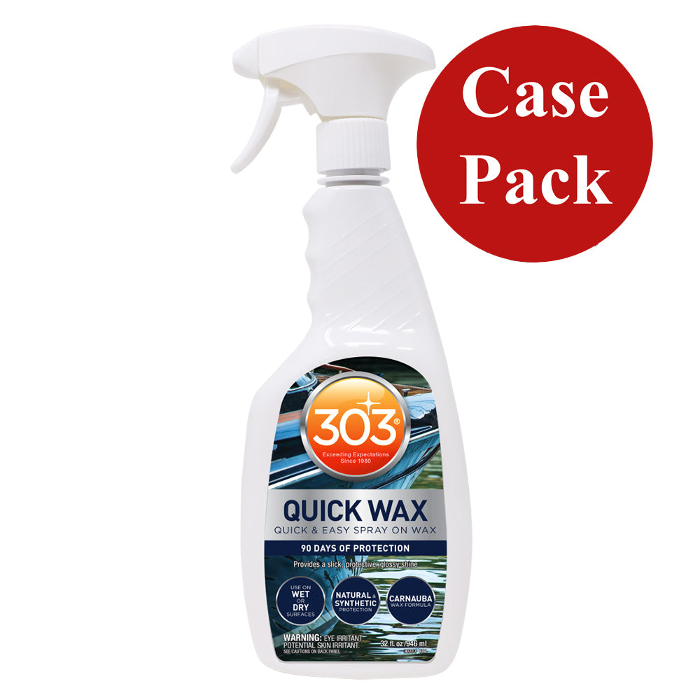 303 Marine Quick Wax - 32oz *Case of 6* [30213CASE] - Premium Cleaning from 303 - Just $75.99! 