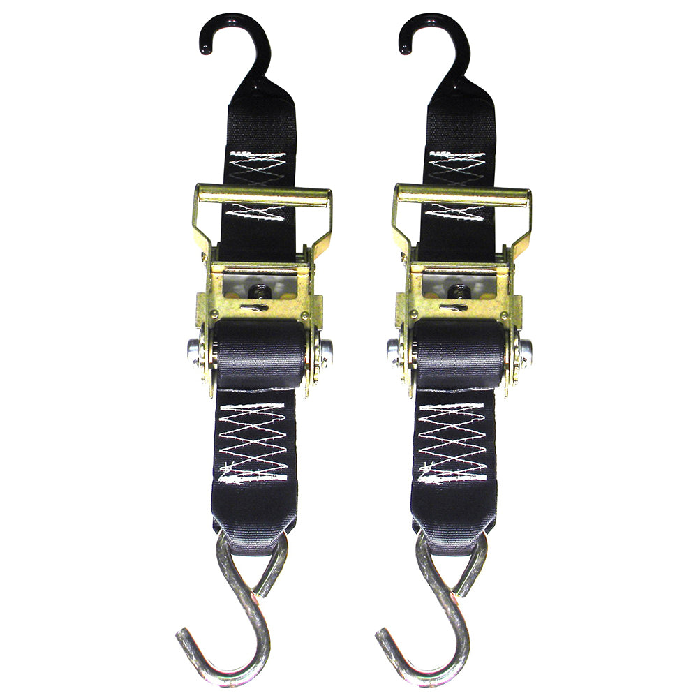 Rod Saver Heavy-Duty Ratchet Trailer Tie-Down - 2" x 5 - Pair [R2TTD5] - Premium Tie-Downs from Rod Saver - Just $44.99! 