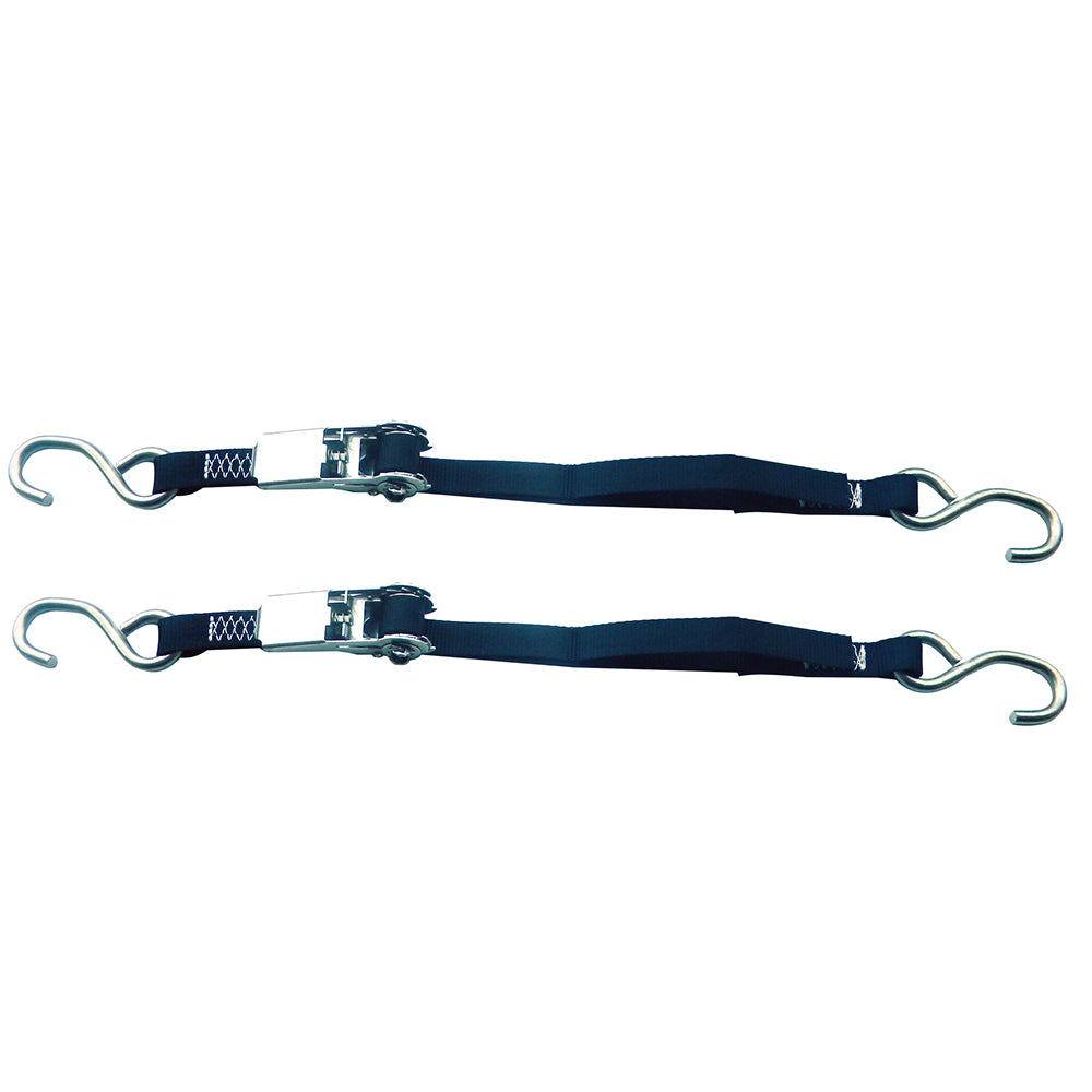 Rod Saver Stainless Steel Ratchet Tie-Down - 1" x 3 - Pair [SSRTD3] - Premium Tie-Downs from Rod Saver - Just $75.99! 