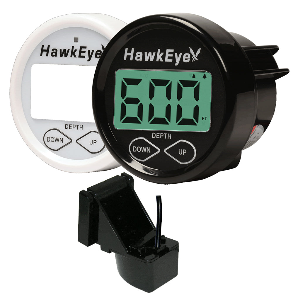 HawkEye DepthTrax In-Dash Digital Depth Gauge - Transom Mount [DT2B-TM] - Premium Gauges from HawkEye - Just $116.99! 