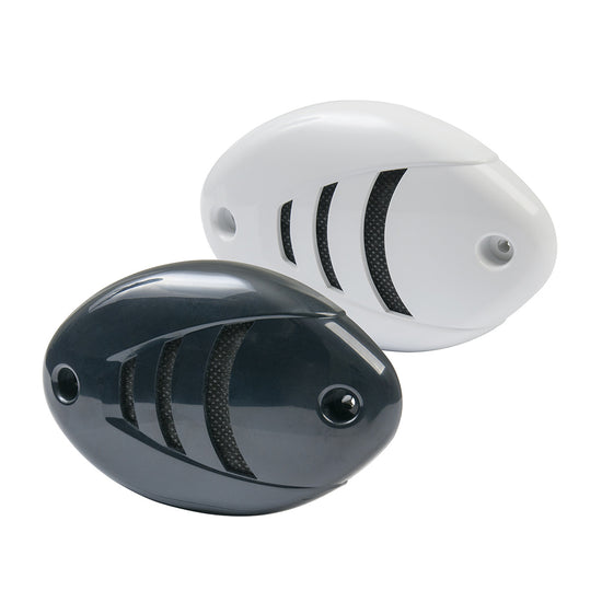 Marinco 12V Drop-In Low Profile Horn w/Black  White Grills [10080] - Premium Horns from Marinco - Just $39.99! 