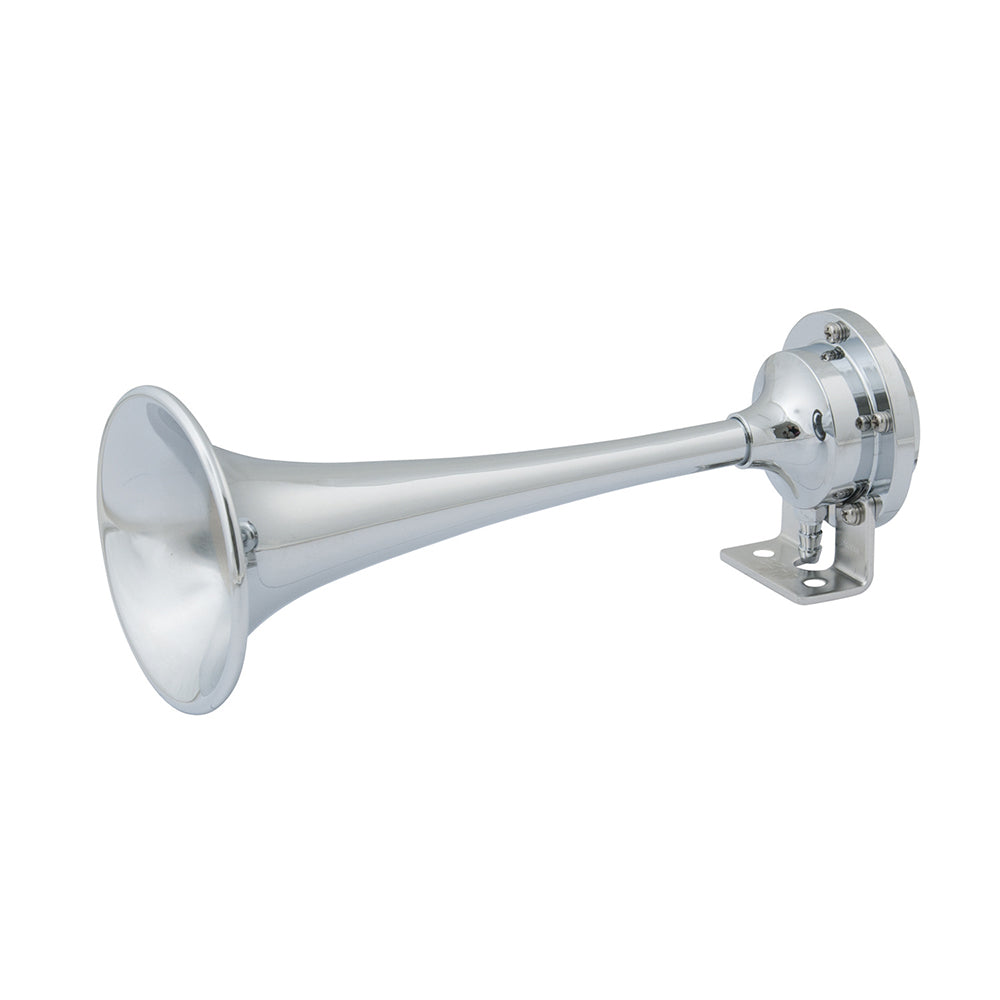 Marinco 12V Chrome Plated Single Trumpet Mini Air Horn [10107] - Premium Horns from Marinco - Just $179.99! 