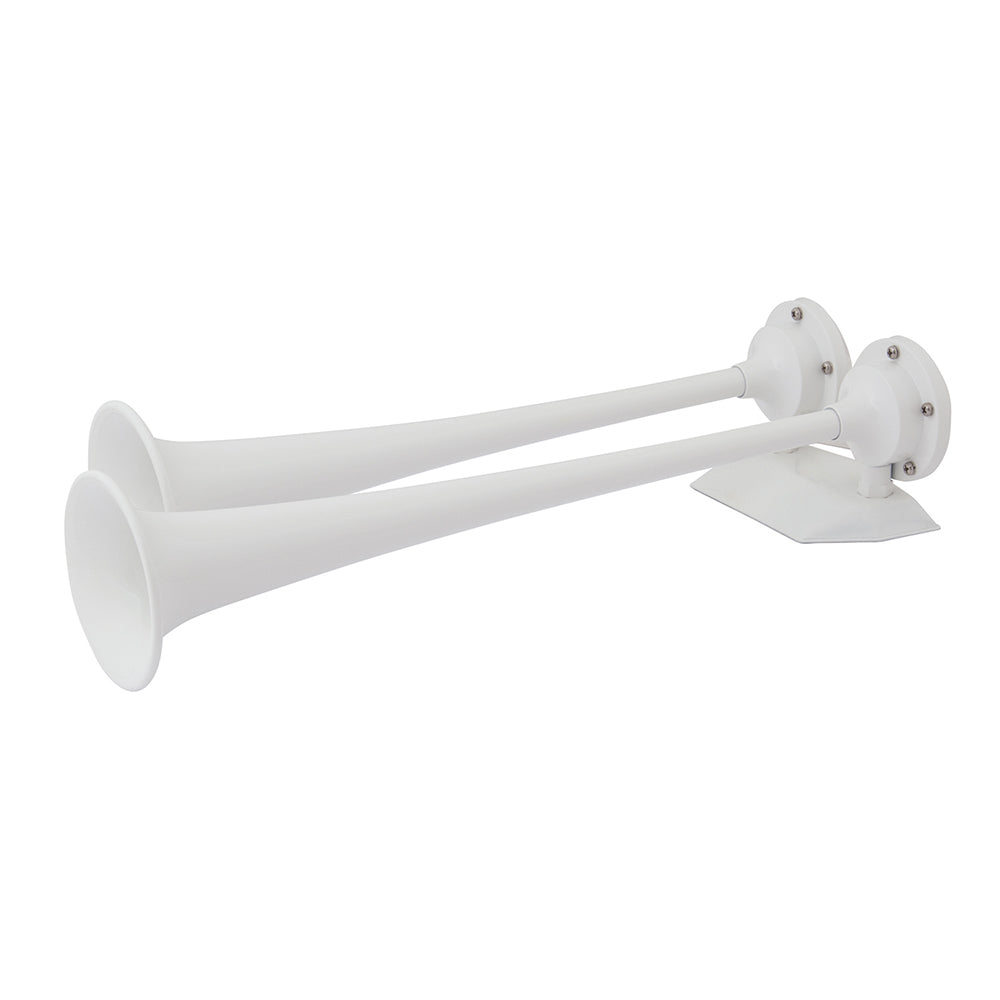 Marinco 12V White Epoxy Coated Dual Trumpet Air Horn [10122] - Premium Horns from Marinco - Just $273.99! 