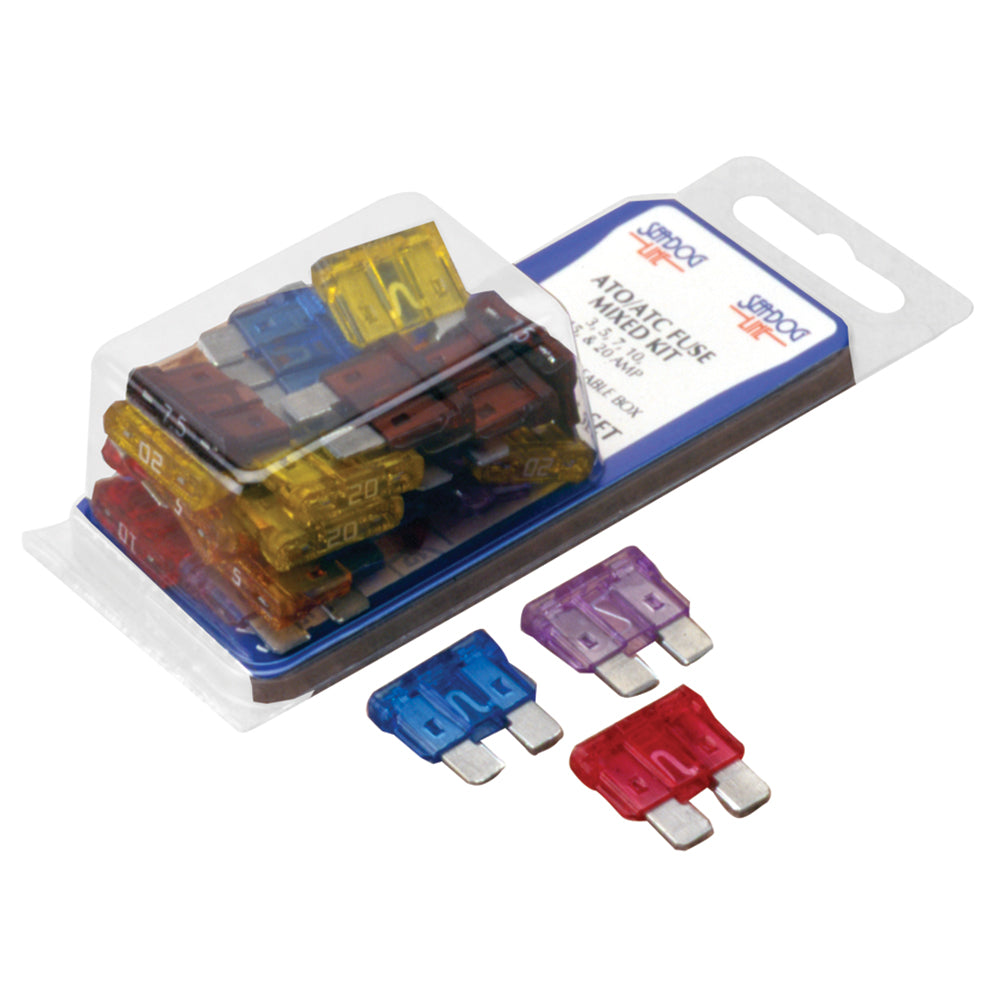 Sea-Dog ATO Style Mixed Fuse Kit [445190-1] - Premium Fuse Blocks & Fuses from Sea-Dog - Just $11.99! 