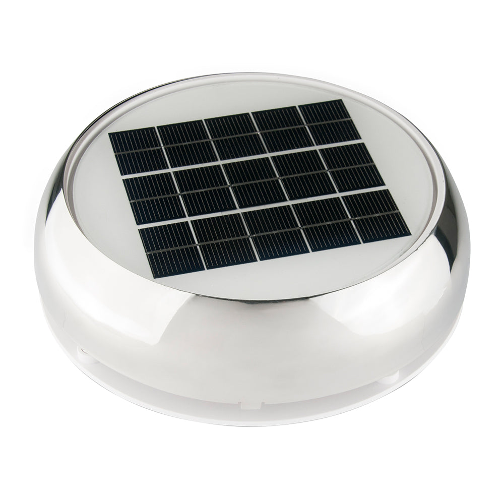 Marinco 4" Day/Night Solar Vent - Stainless Steel [N20804S] - Premium Heaters/Dehumidifiers from Marinco - Just $184.99! 