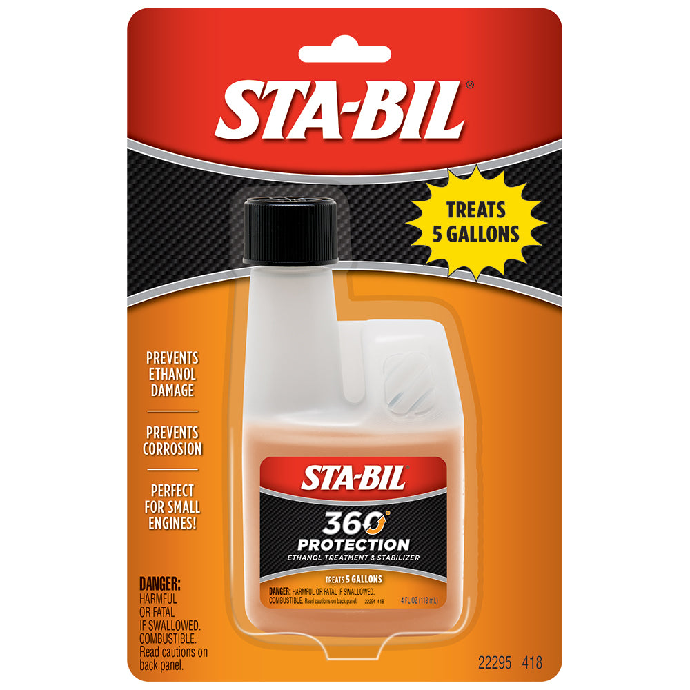 STA-BIL 360 Protection Ethanol Treatment - Small Engine - 4oz [22295] - Premium Cleaning from STA-BIL - Just $4.99! 