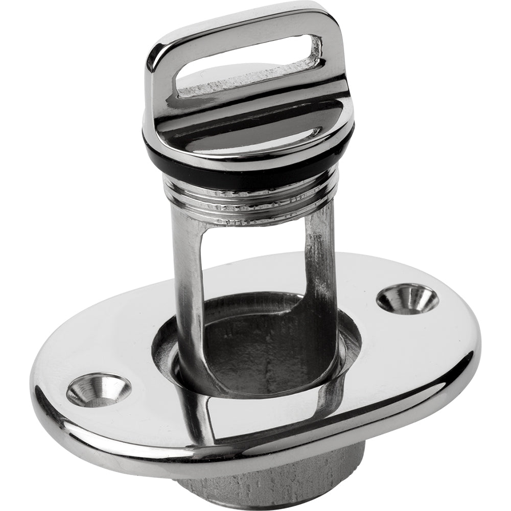 Sea-Dog Oblong Captive Garboard Drain  Plug - 316 Stainless Steel [520065-1] - Premium Deck / Galley from Sea-Dog - Just $22.99! Shop now at Boat Gear Depot