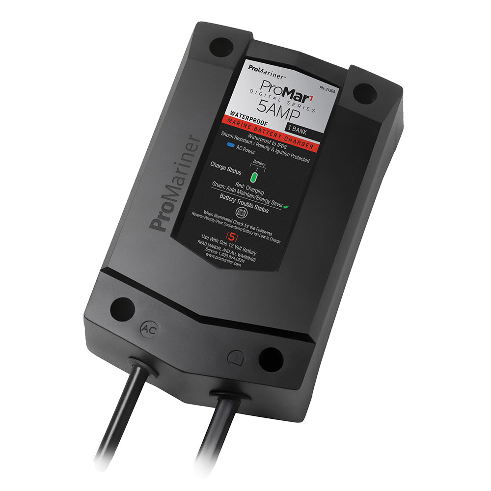 ProMariner ProMar1 DS Digital - 5 Amp - 1 Bank Charger [31505] - Premium Battery Chargers from ProMariner - Just $99.99! 