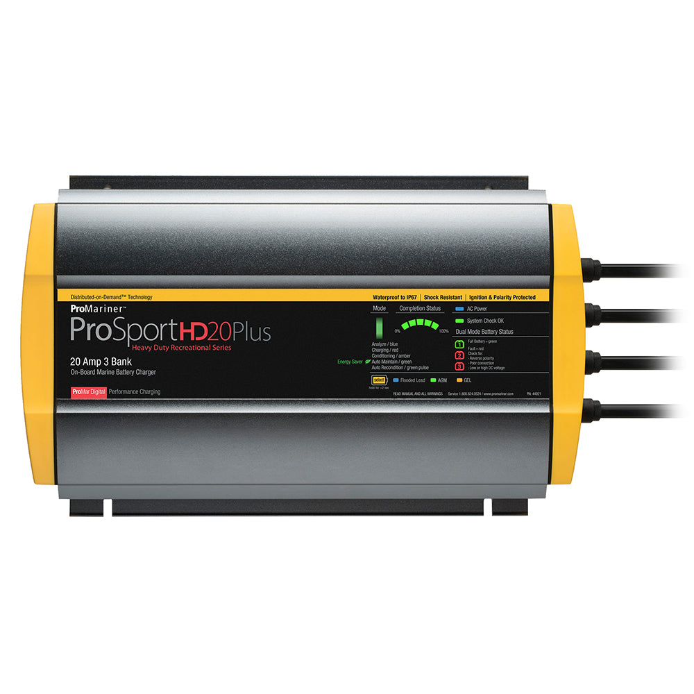 ProMariner ProSportHD 20 Plus Gen 4 - 20 Amp - 3 Bank Battery Charger [44021] - Premium Battery Chargers from ProMariner - Just $196.99! 