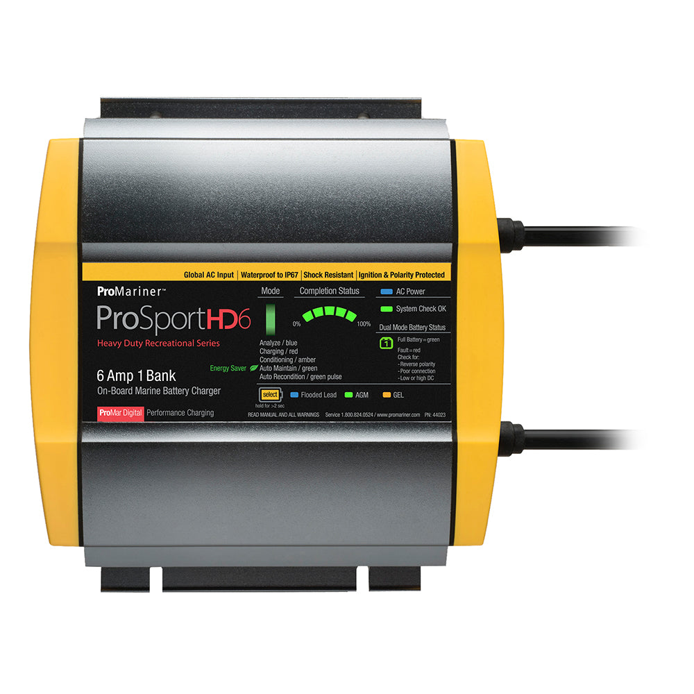 ProMariner ProSportHD 6 Global Gen 4 - 6 Amp - 1 Bank Battery Charger [44023] - Premium Battery Chargers from ProMariner - Just $147.99! 