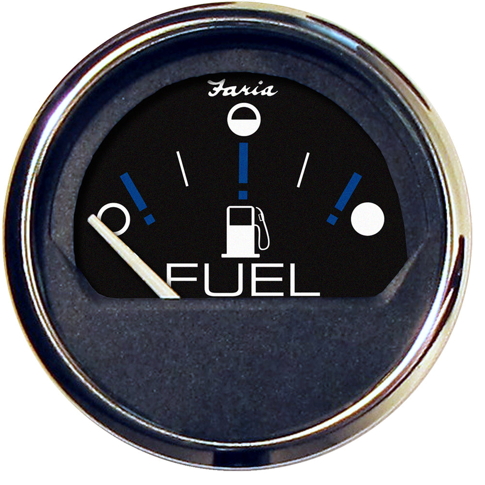 Faria Chesapeake Black 2" Fuel Level Gauge (Metric) [13721] - Premium Gauges from Faria Beede Instruments - Just $36.99! 