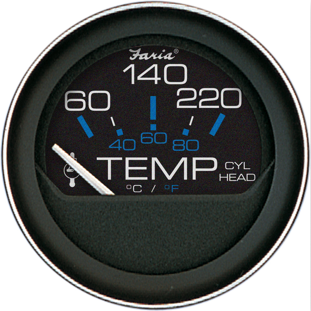 Faria Coral 2" Cylinder Head Temperature Gauge (60-120 F) w/Sender [13009] - Premium Gauges from Faria Beede Instruments - Just $46.99! 