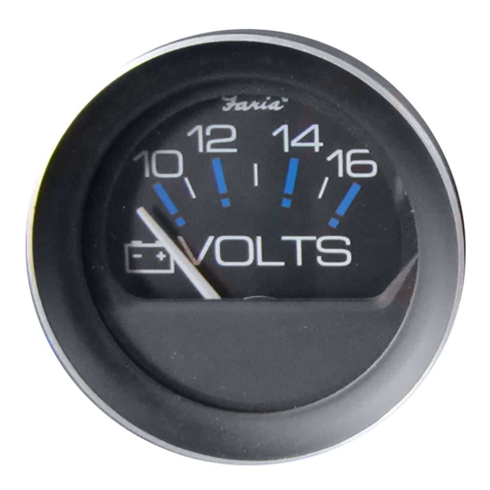 Faria Coral 2" Voltmeter (10-16 VDC) [13010] - Premium Gauges from Faria Beede Instruments - Just $29.99! 