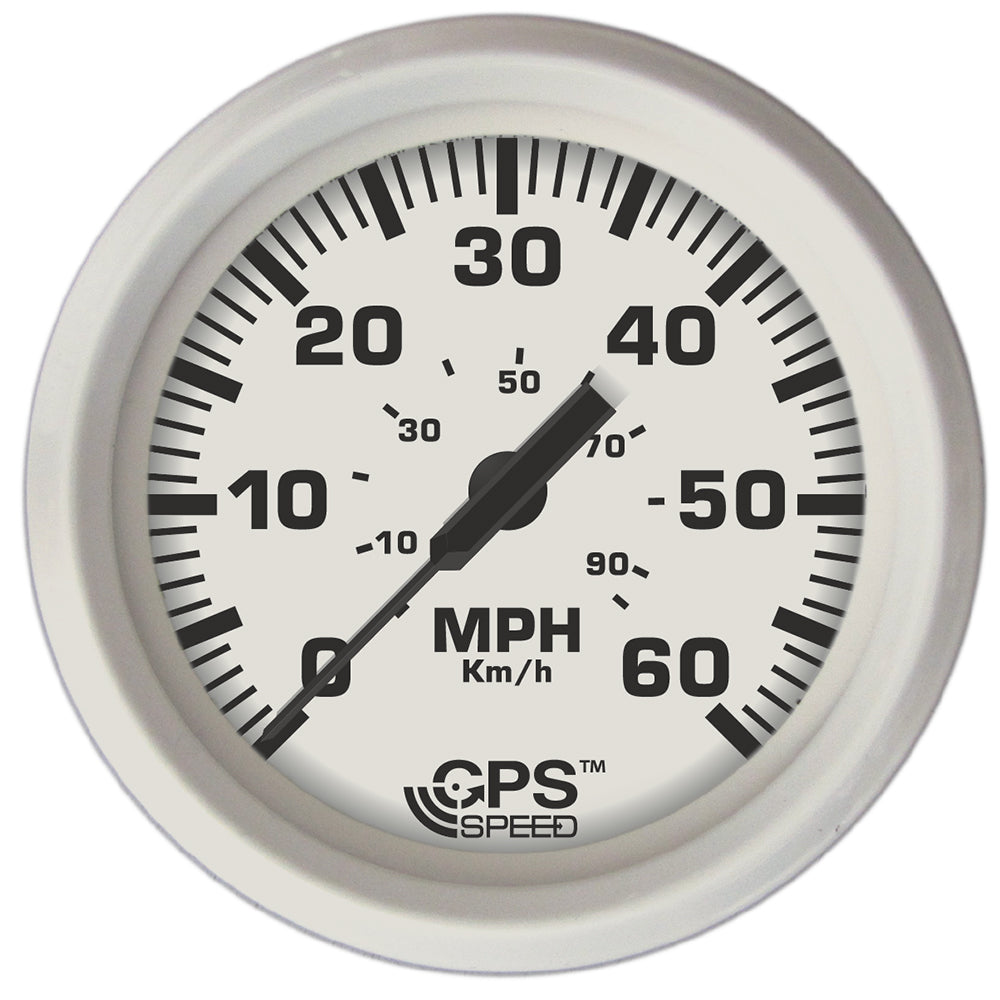 Faria Dress White 4" GPS Speedometer - 60 MPH [33147] - Premium Gauges from Faria Beede Instruments - Just $129.99! 