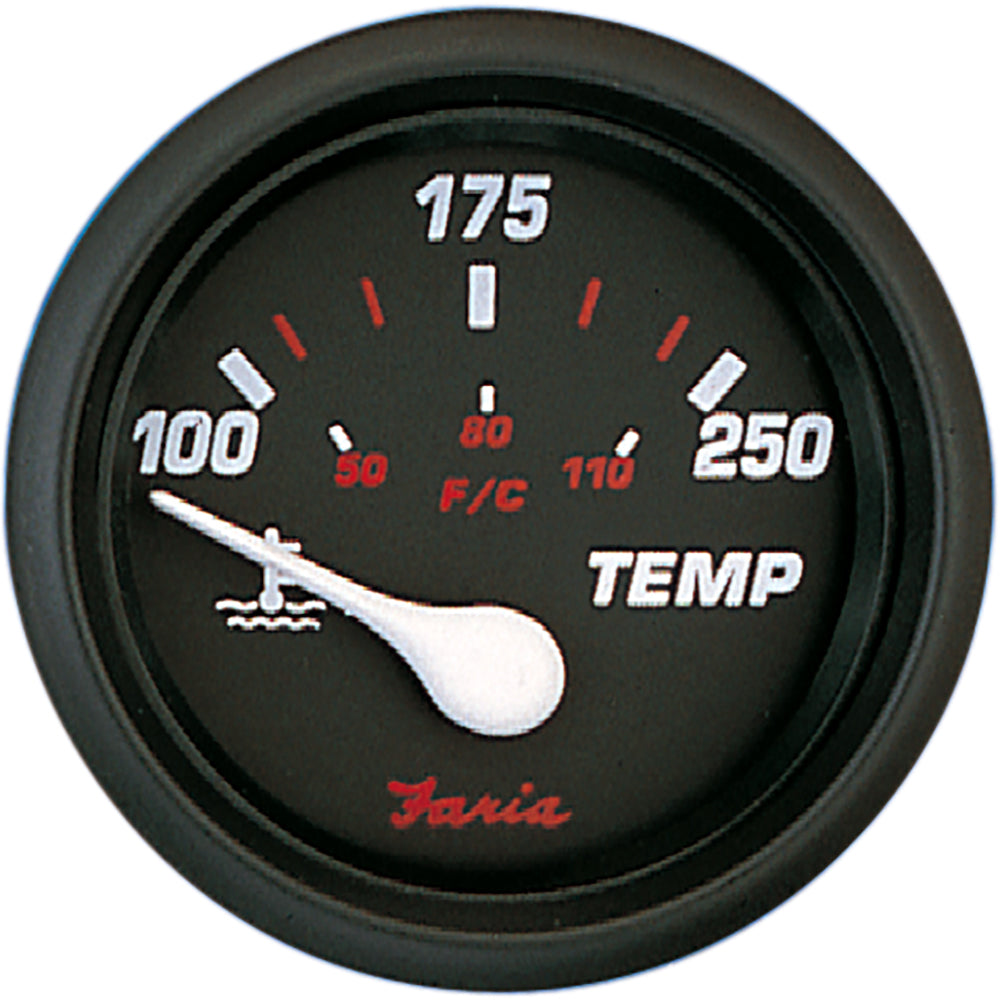 Faria Professional Red 2" Water Temp [14604] - Premium Gauges from Faria Beede Instruments - Just $30.99! 