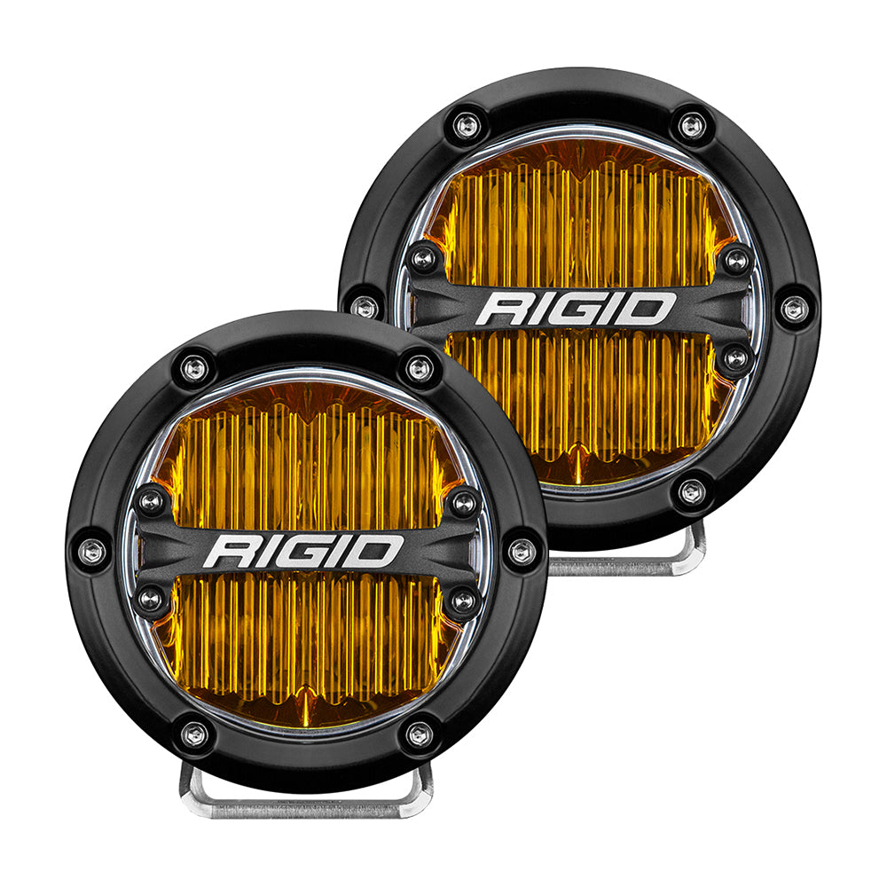 RIGID Industries 360-Series 4" SAE Fog Light - Yellow Light - Black Housing [36111] - Premium Flood/Spreader Lights from RIGID Industries - Just $499.99! 