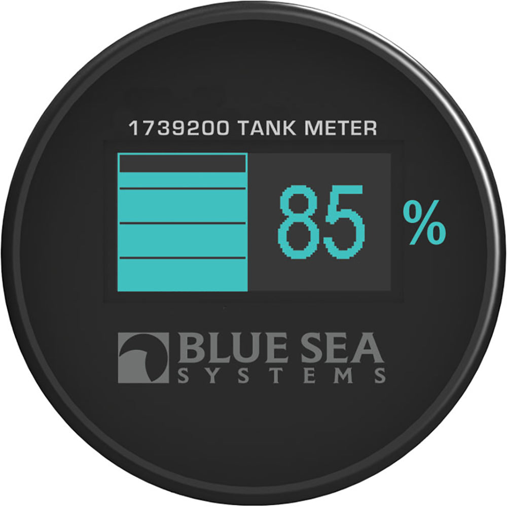 Blue Sea 1739200 Mini OLED Tank Meter - Blue [1739200] - Premium Meters & Monitoring from Blue Sea Systems - Just $49.99! 