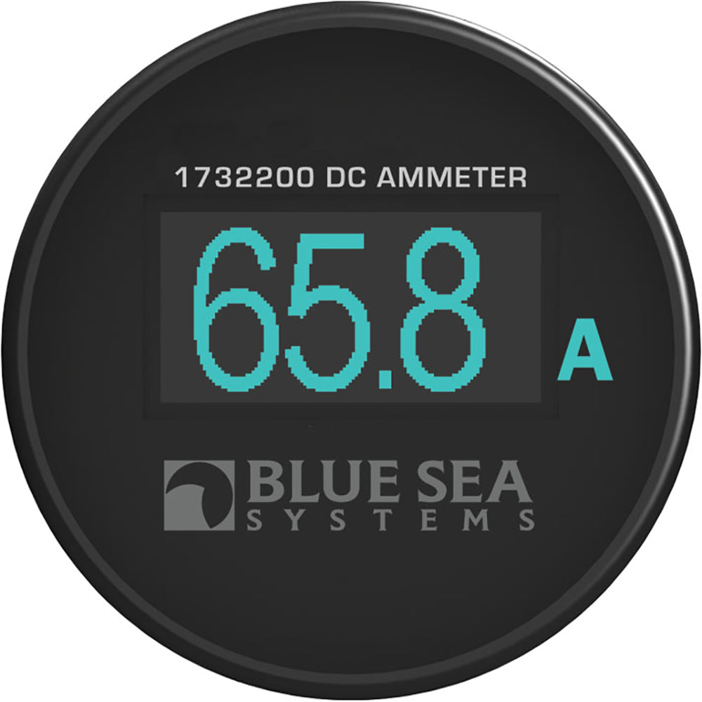 Blue Sea 1732200 Mini OLED Ammeter - Blue [1732200] - Premium Meters & Monitoring from Blue Sea Systems - Just $81.99! 