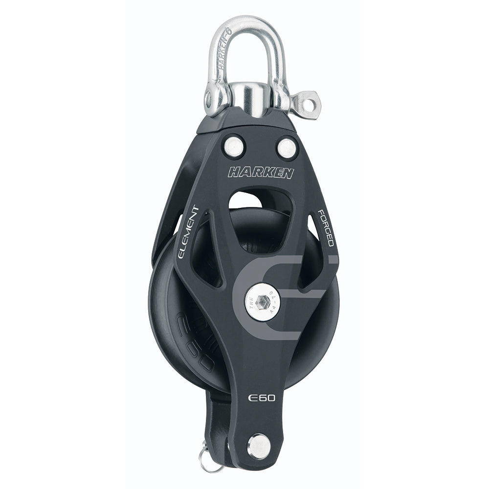 Harken 60mm Single Aluminum Element Block w/Swivel  Becket [6261] - Premium Blocks from Harken - Just $77.60! 