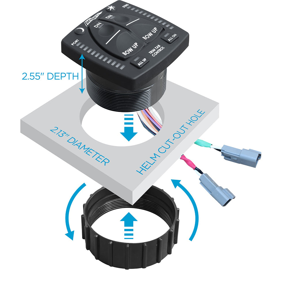 Bennett One Box Indication Unit f/BOLT Electric System [OBI9000-E] - Premium Trim Tab Accessories from Bennett Marine - Just $329.99! 