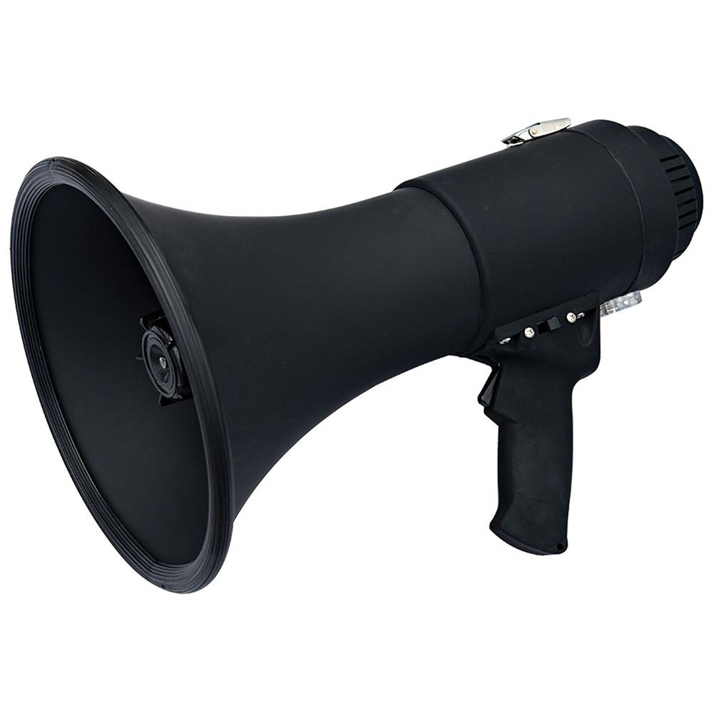 Speco All-Black Deluxe Megaphone w/Siren - 15W [ER370B] - Premium Loud Hailers from Speco Tech - Just $72.99! 