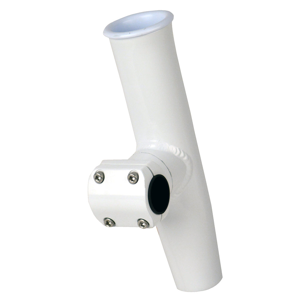 C.E. Smith Adjustable Mid Mount Rod Holder - 7/8" or 1" OD - White Powder Coat Aluminum w/Sleeve  Hex Key [53773] - Premium Rod Holders from C.E. Smith - Just $149.99! 