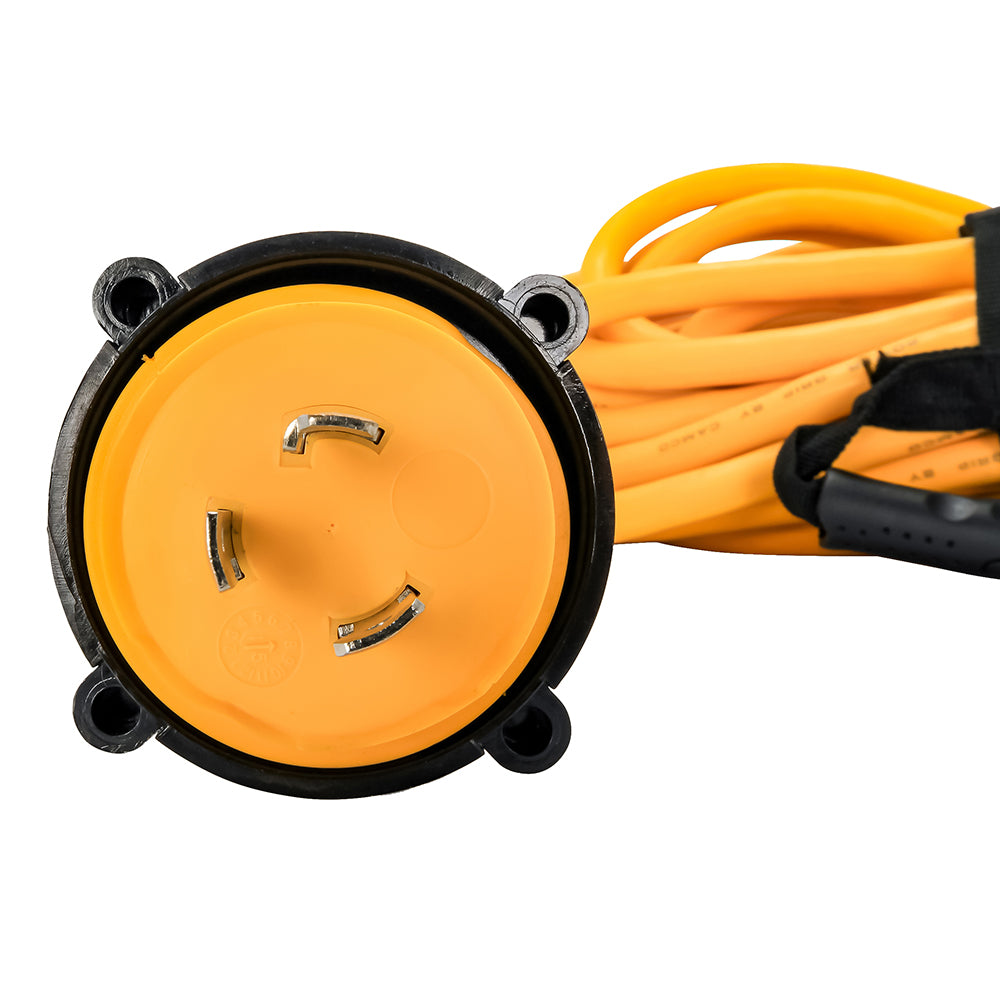 Camco 30 Amp Power Grip Marine Extension Cord - 50 M-Locking/F-Locking Adapter [55613] - Premium Shore Power from Camco - Just $118.99! 