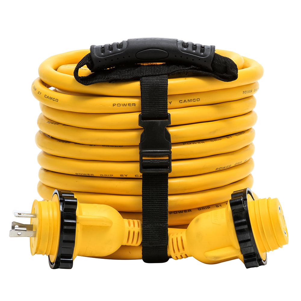 Camco 30 Amp Power Grip Marine Extension Cord - 50 M-Locking/F-Locking Adapter [55613] - Premium Shore Power from Camco - Just $118.99! 