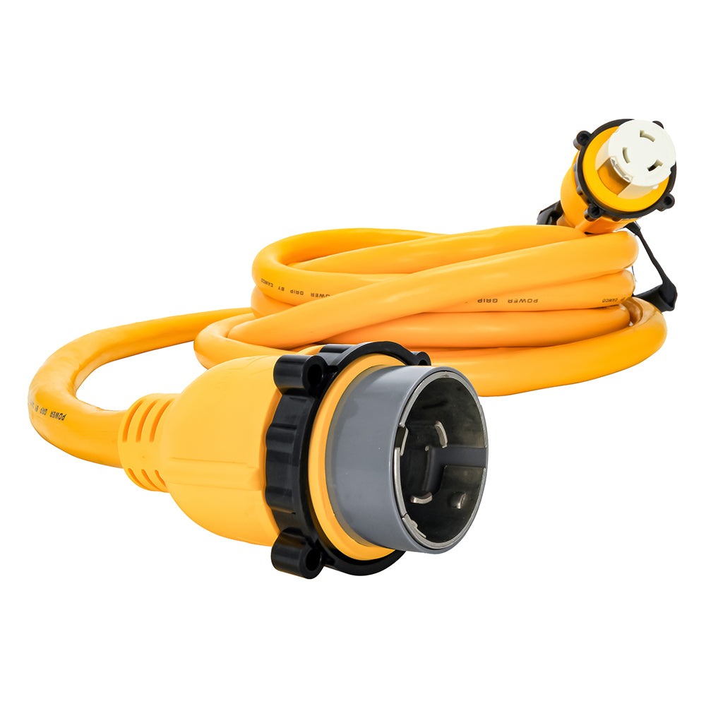 Camco 50 Amp Power Grip Marine Extension Cord - 25 M-Locking/F-Locking Adapter [55621] - Premium Shore Power from Camco - Just $292.99! 