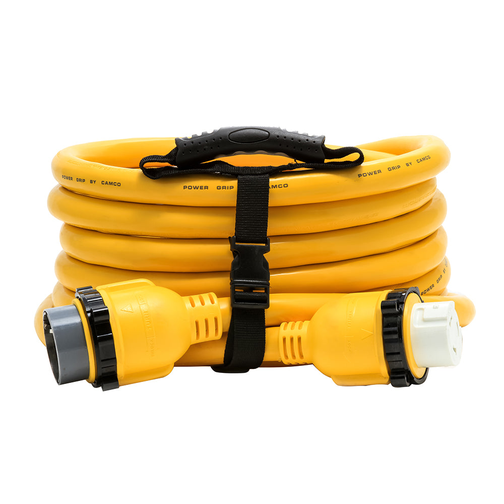 Camco 50 Amp Power Grip Marine Extension Cord - 25 M-Locking/F-Locking Adapter [55621] - Premium Shore Power from Camco - Just $292.99! 