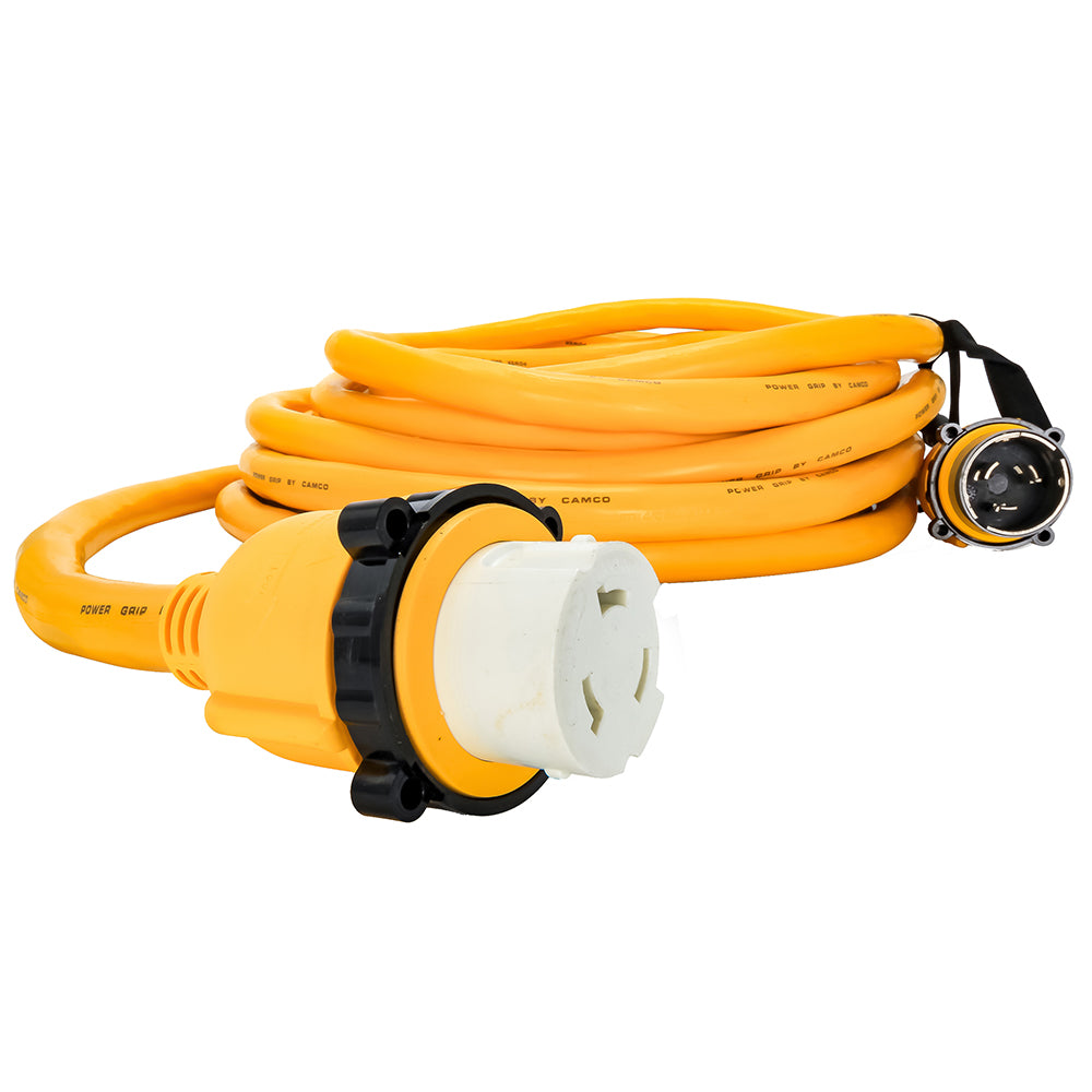 Camco 50 Amp Power Grip Marine Extension Cord - 50 M-Locking/F-Locking Adapter [55623] - Premium Shore Power from Camco - Just $682.99! 