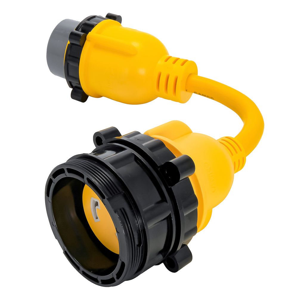 Camco 50AM/30AF Power Grip Marine 12" Locking Adapter - M-Lock/F-Locking Adapter [55625] - Premium Shore Power from Camco - Just $56.99! 