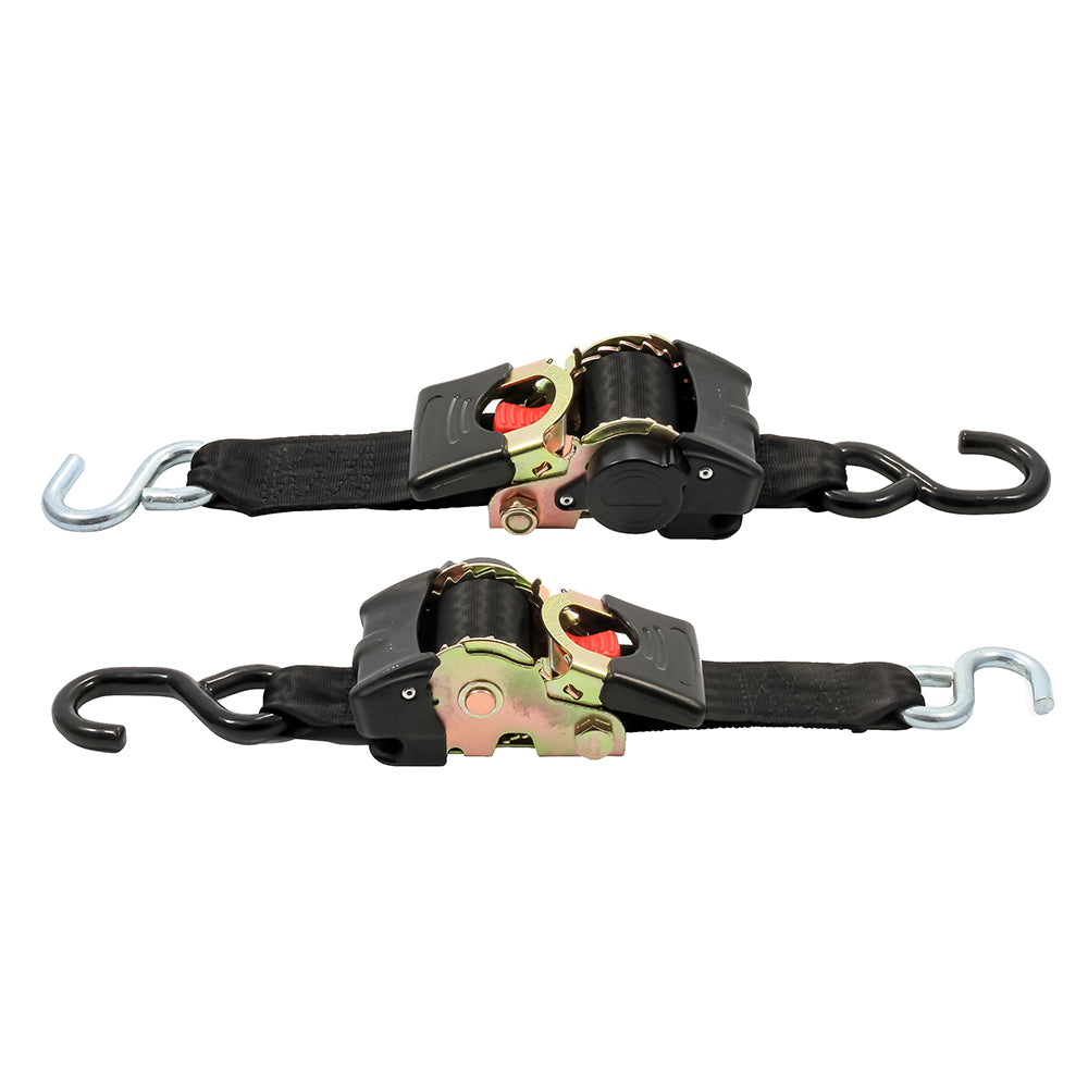 Camco Retractable Tie Down Straps - 2" Width 6 Dual Hooks [50031] - Premium Accessories from Camco - Just $43.99! 