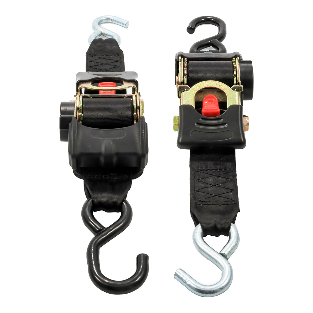 Camco Retractable Tie Down Straps - 2" Width 6 Dual Hooks [50031] - Premium Accessories from Camco - Just $43.99! 