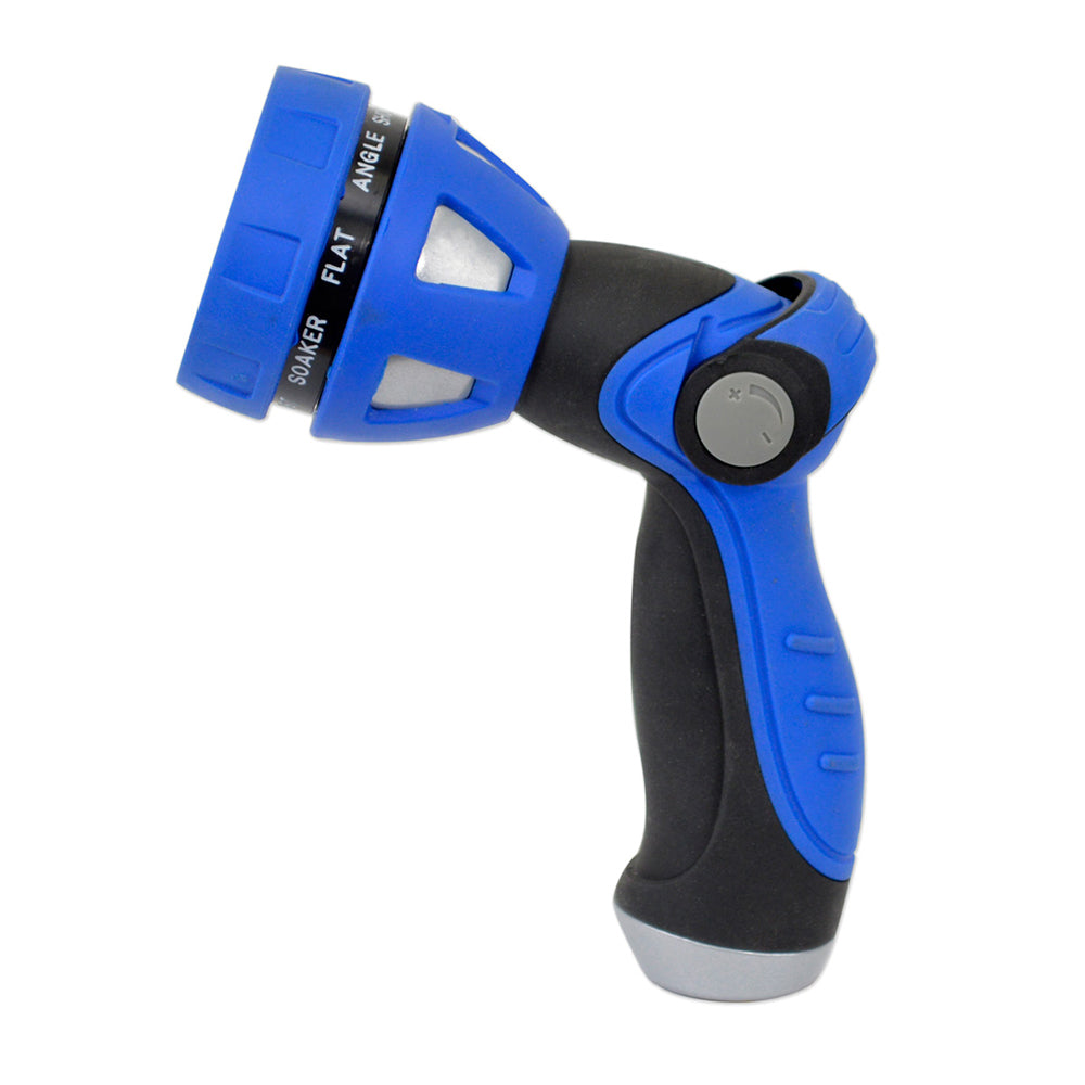 HoseCoil Thumb Lever Nozzle w/Metal Body  Nine Pattern Adjustable Spray Head [WN815] - Premium Cleaning from HoseCoil - Just $13.99! 