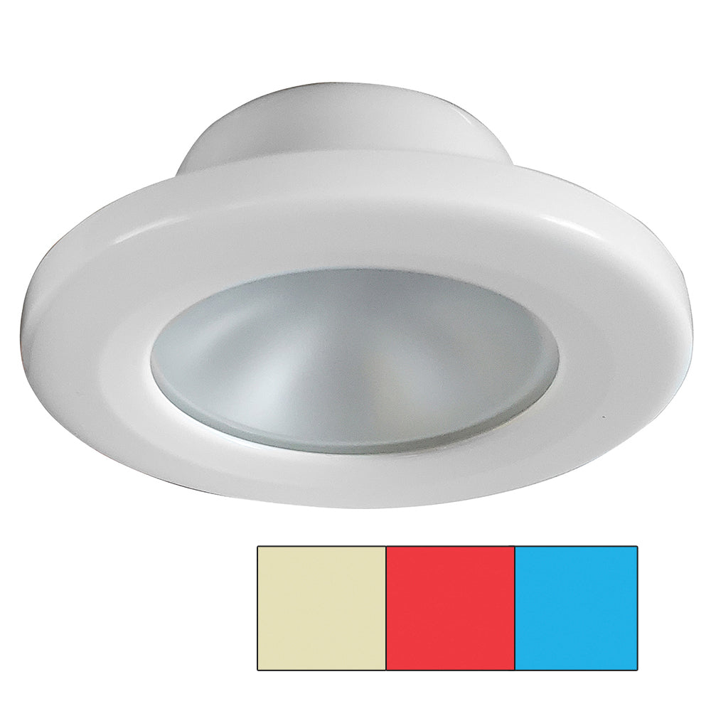 i2Systems Apeiron A3120 Screw Mount Light - Red, Warm White  Blue - White Finish [A3120Z-31HCE] - Premium Dome/Down Lights from I2Systems Inc - Just $110.99! 